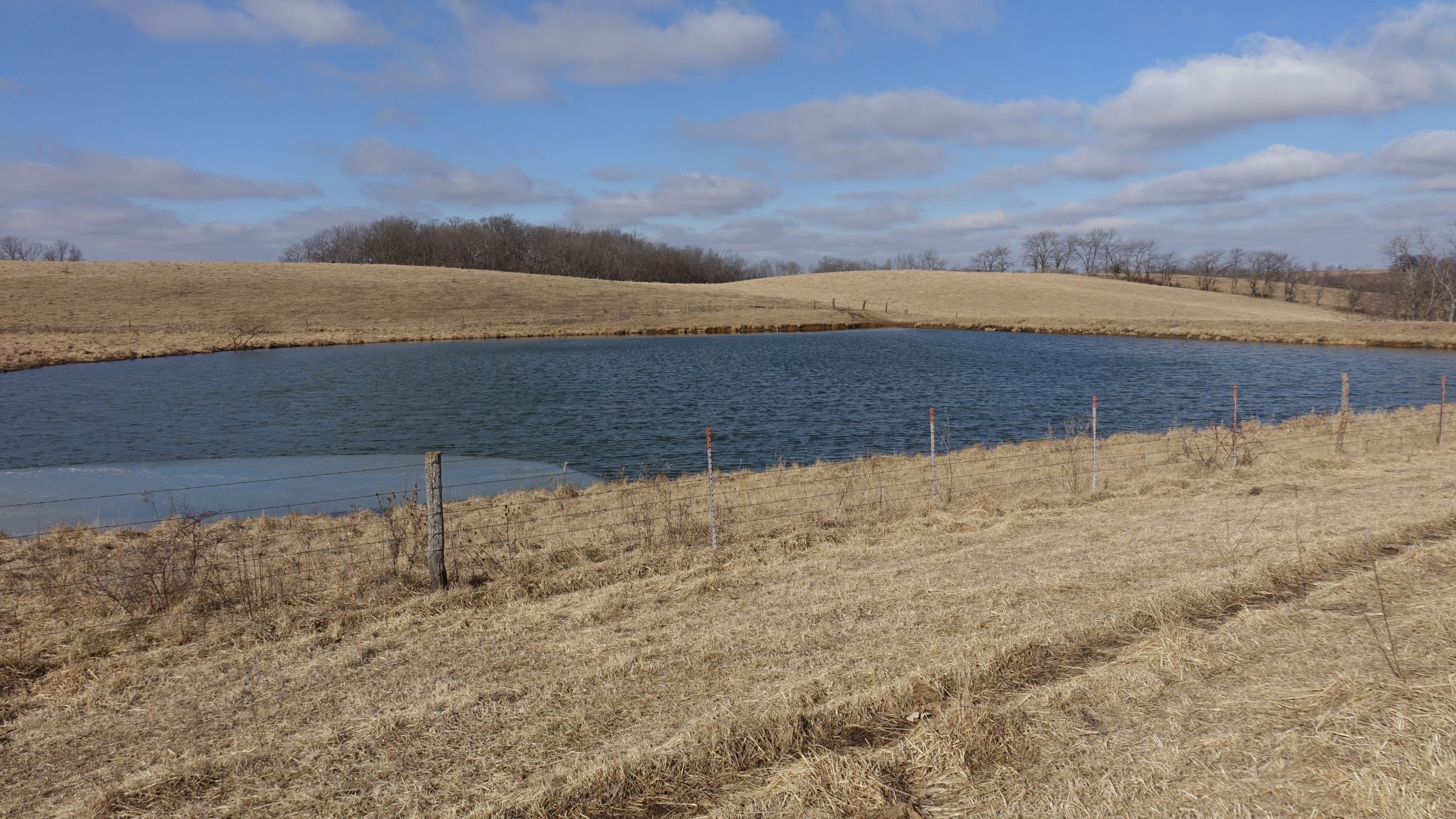 Large pond looking northwest