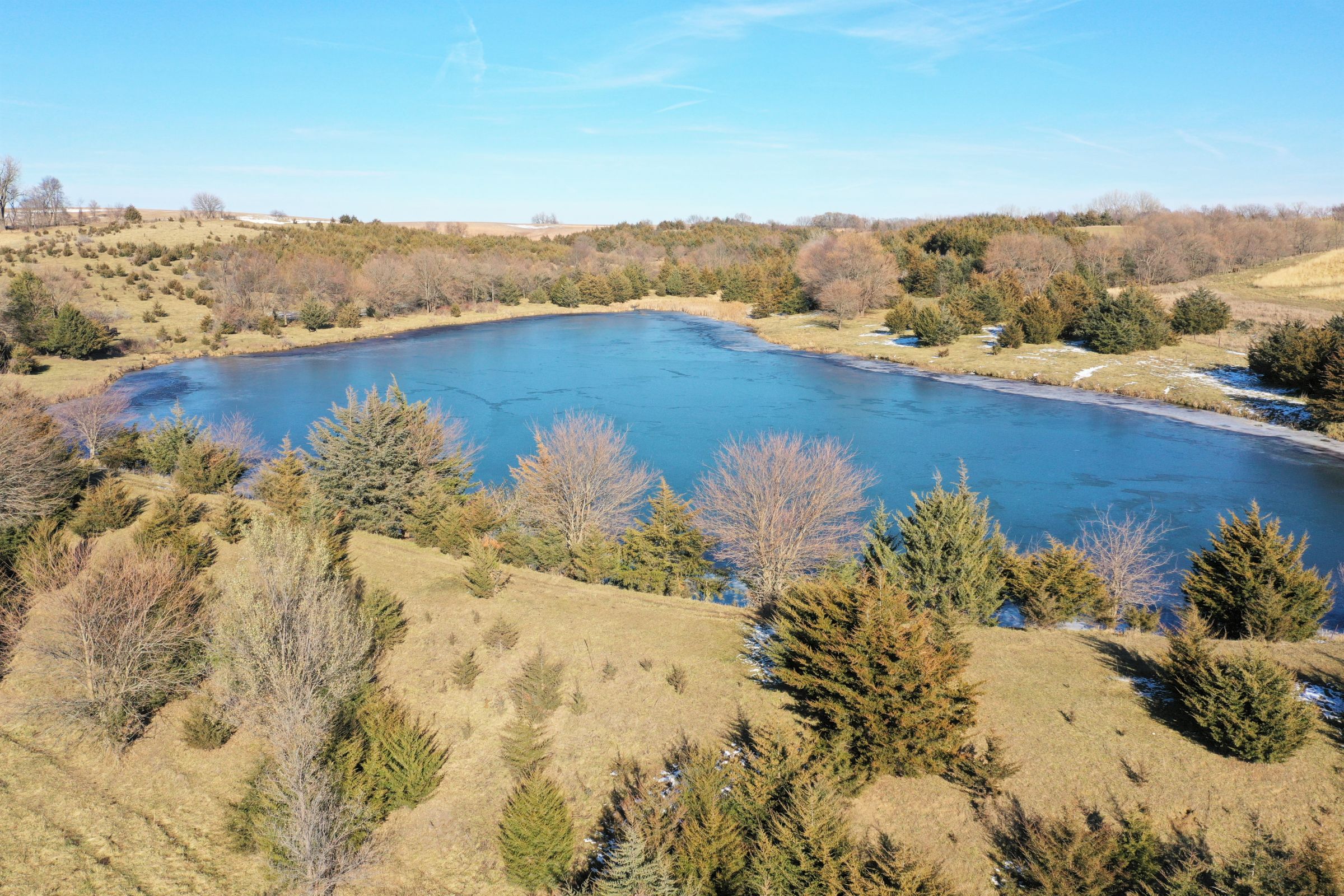 NRCS Designed 4-Surface-Acre Pond in Guthrie Center, Iowa