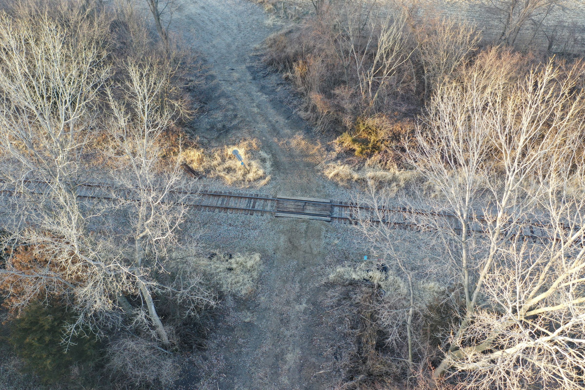 Railroad Crossing to Access Southern Field - Swan, Iowa