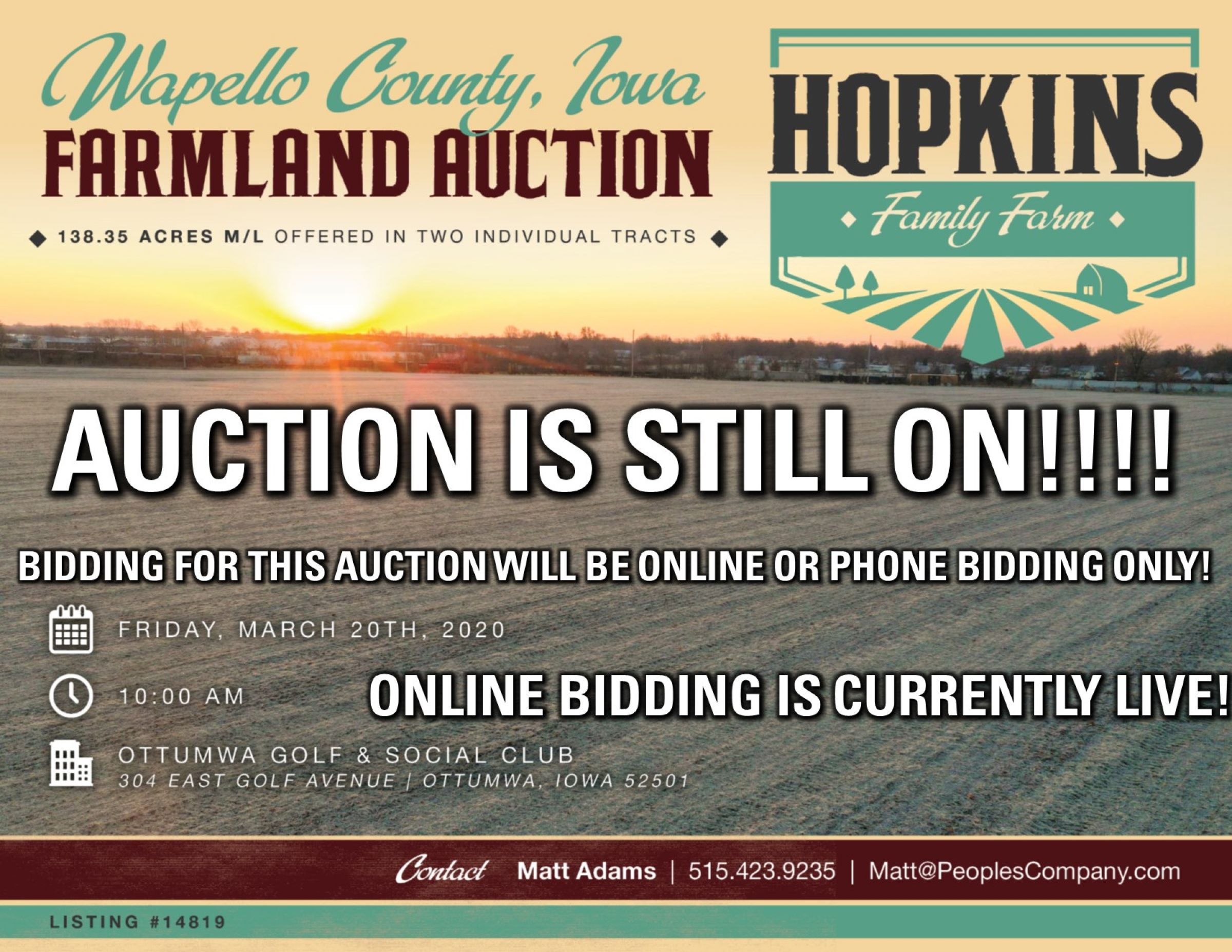 Auction Updates