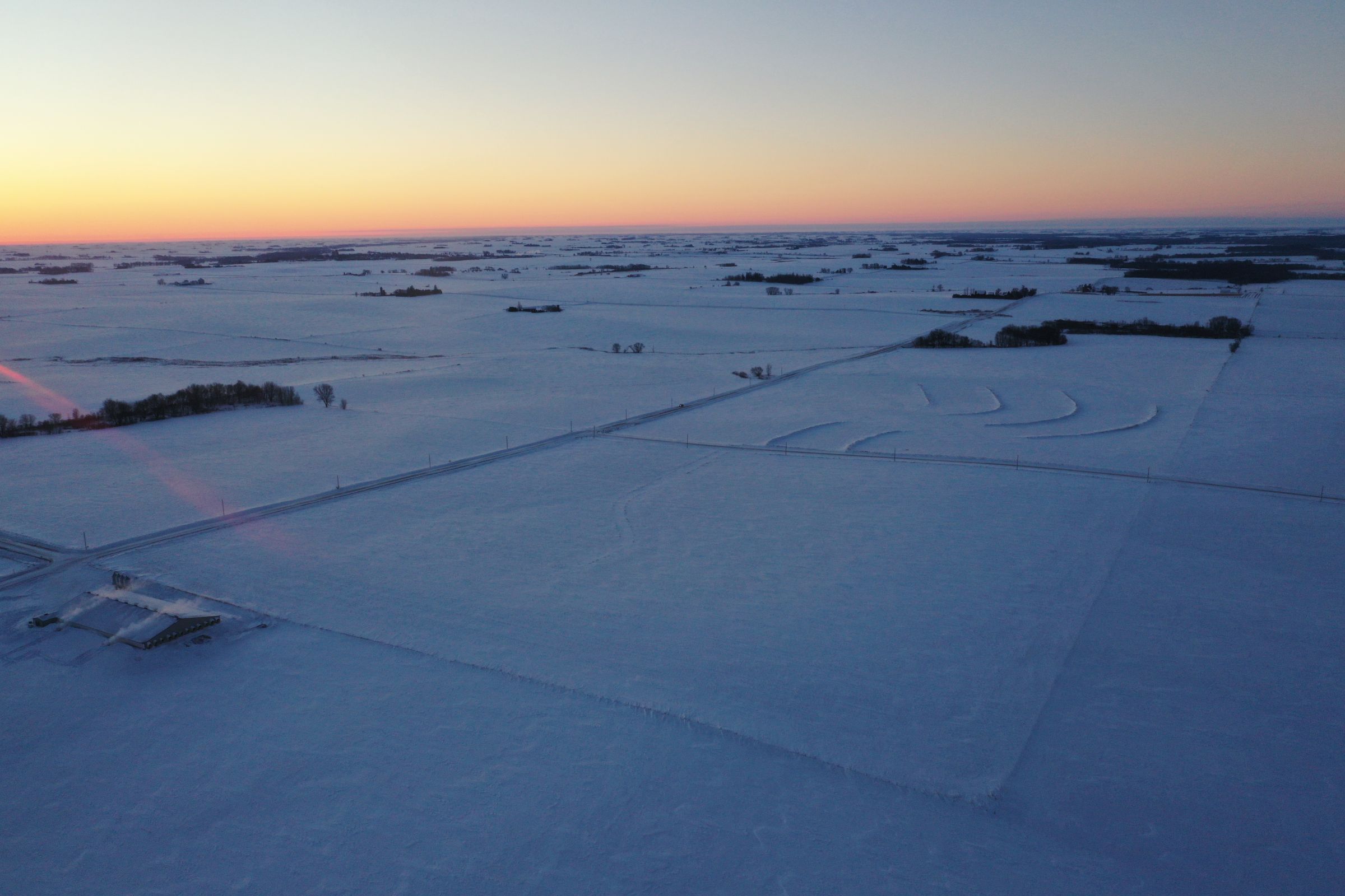 Northwest corner looking across all Tracts