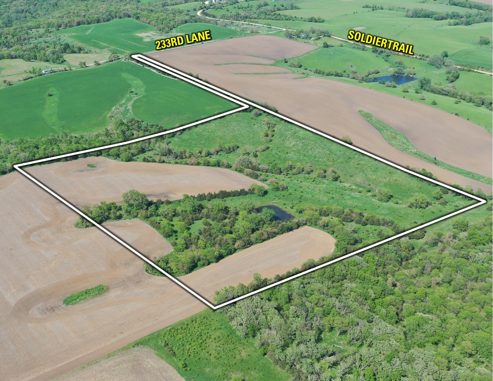 Guthrie County Iowa Farmland and Building Site For Sale