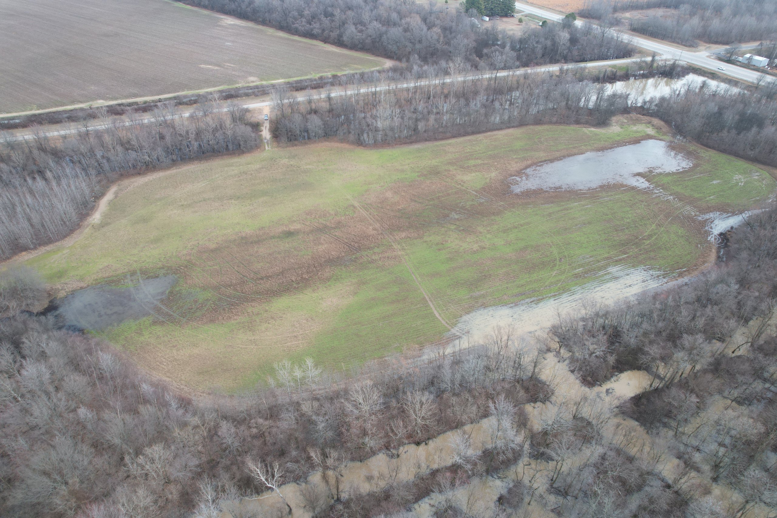 Land showing the entrance