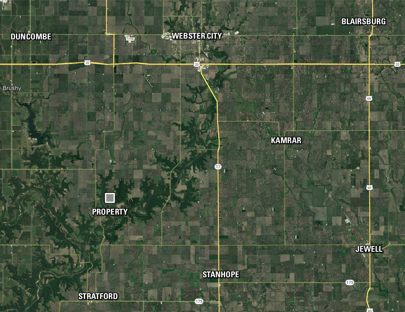 Hamilton County Iowa Farmland For Sale Hunting Tillable